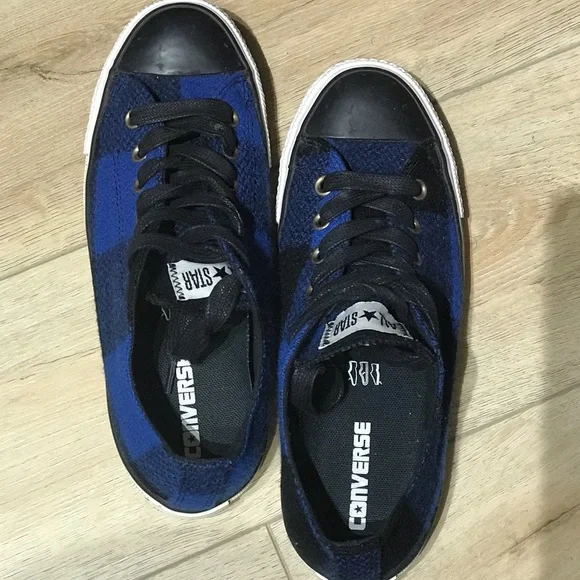 Converse AllStar Blue plaid rare - Picture 8 of 8